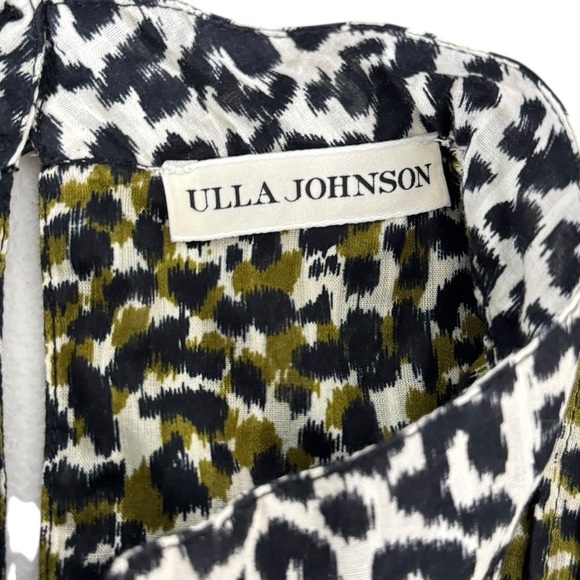 Ulla Johnson Amira Army Leopard Print Puff Sleeve Dress - Picture 7 of 7